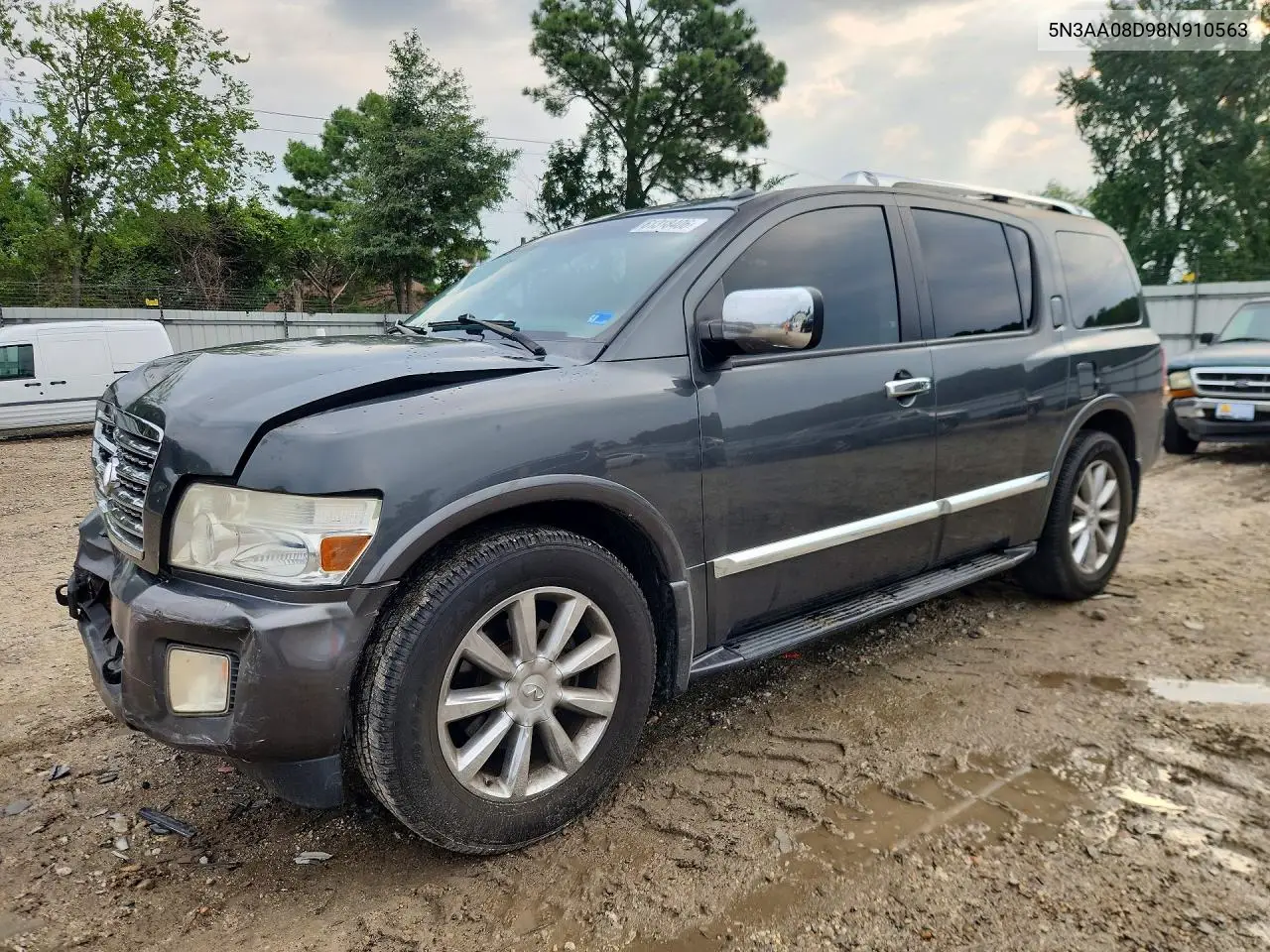 2008 Infiniti Qx56 Base VIN: 5N3AA08D98N910563 Lot: 61318406