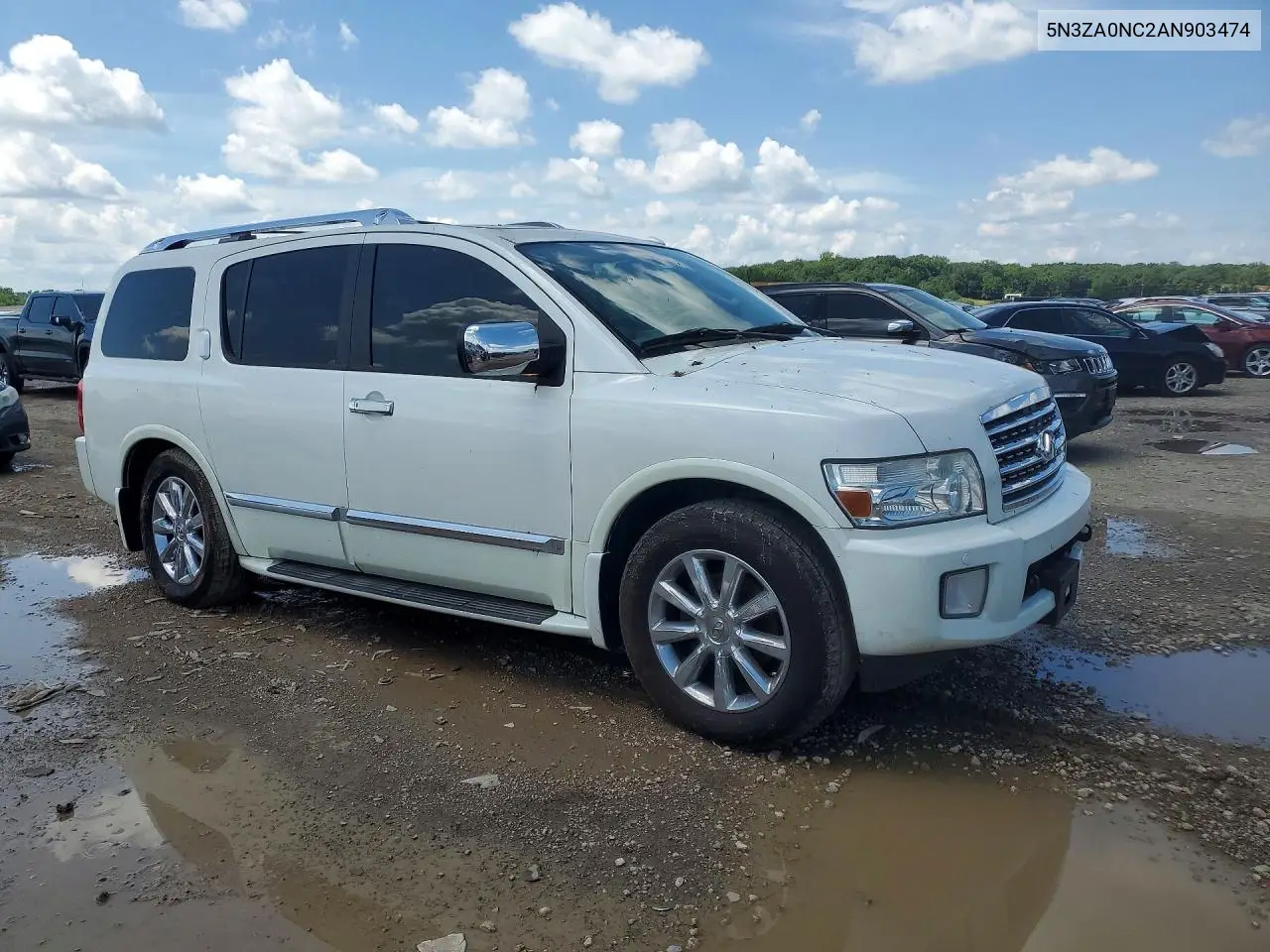 2010 Infiniti Qx56 Base VIN: 5N3ZA0NC2AN903474 Lot: 55735686