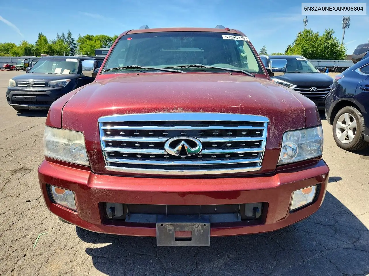 2010 Infiniti Qx56 VIN: 5N3ZA0NEXAN906804 Lot: 57390936