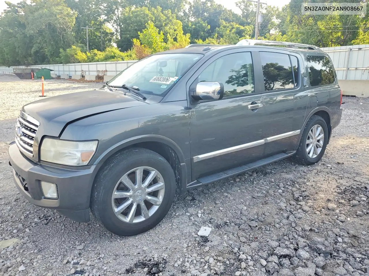 2010 Infiniti Qx56 Base VIN: 5N3ZA0NF2AN908667 Lot: 60682806