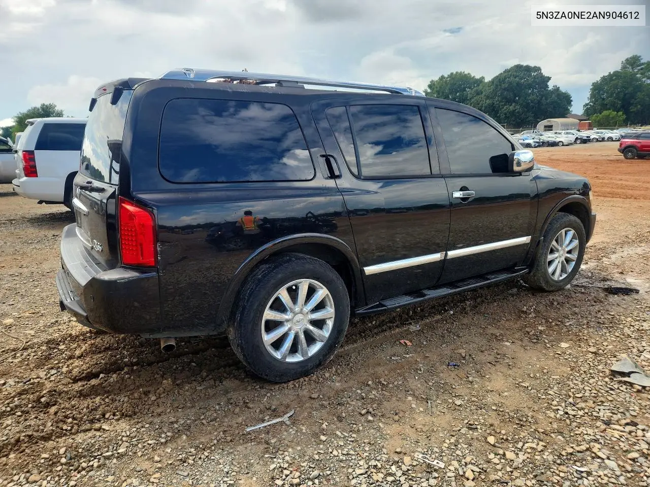 2010 Infiniti Qx56 Base VIN: 5N3ZA0NE2AN904612 Lot: 61155756