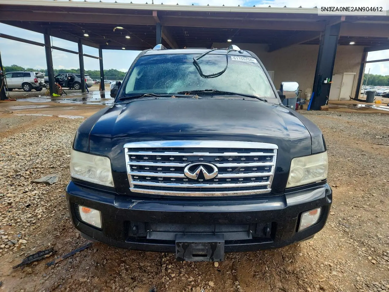 2010 Infiniti Qx56 Base VIN: 5N3ZA0NE2AN904612 Lot: 61155756