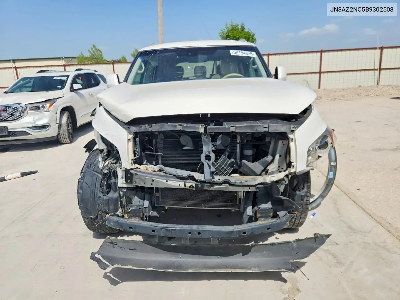 2011 Infiniti Qx56 Base VIN: JN8AZ2NC5B9302508 Lot: 58194856