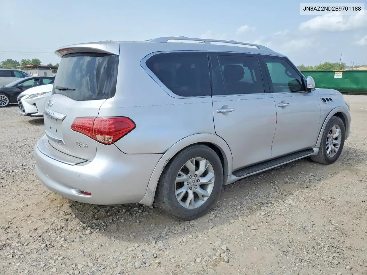 2011 Infiniti Qx56 Base VIN: JN8AZ2ND2B9701188 Lot: 97685415