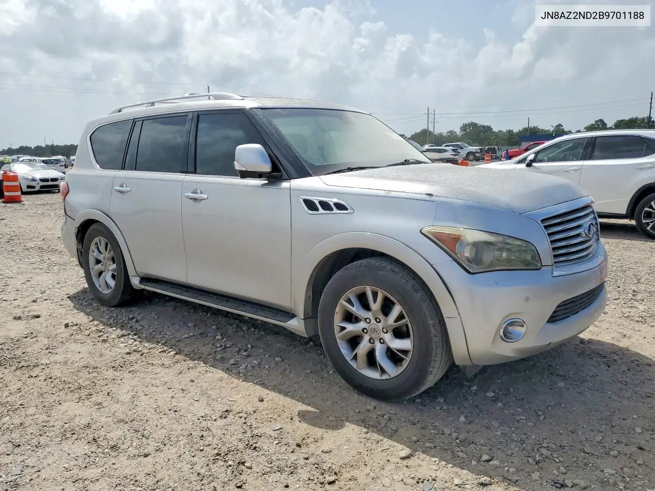 2011 Infiniti Qx56 Base VIN: JN8AZ2ND2B9701188 Lot: 97685415