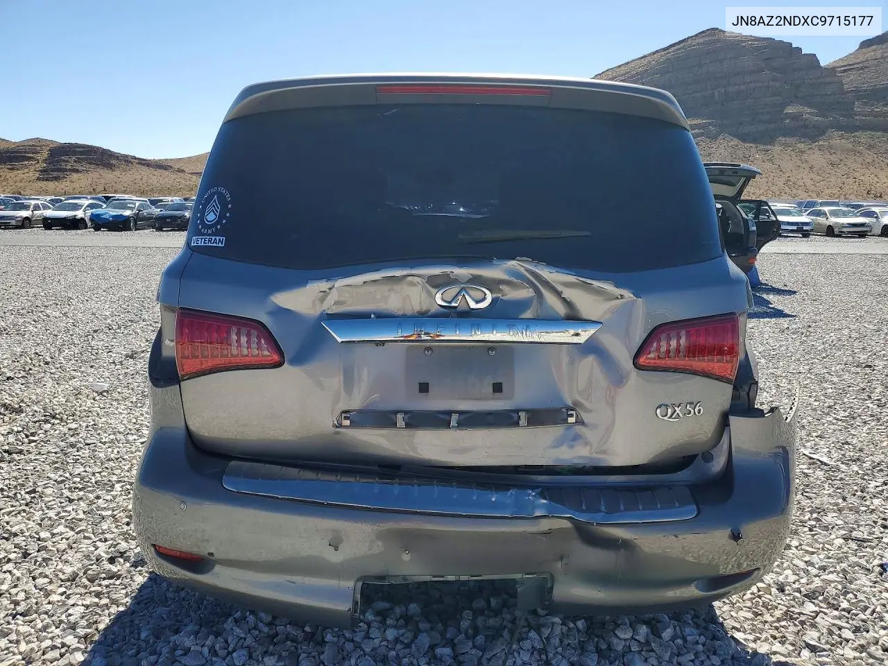 2012 Infiniti Qx56 Base VIN: JN8AZ2NDXC9715177 Lot: 50423996