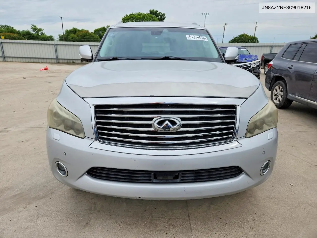 2012 Infiniti Qx56 Base VIN: JN8AZ2NE3C9018216 Lot: 51376496