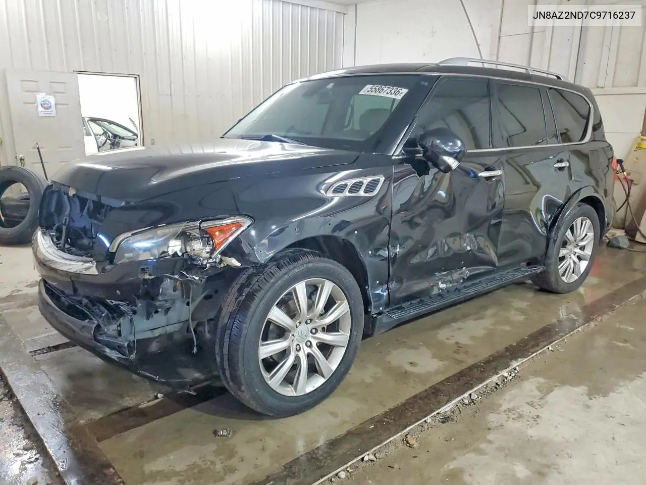 2012 Infiniti Qx56 Base VIN: JN8AZ2ND7C9716237 Lot: 55867336