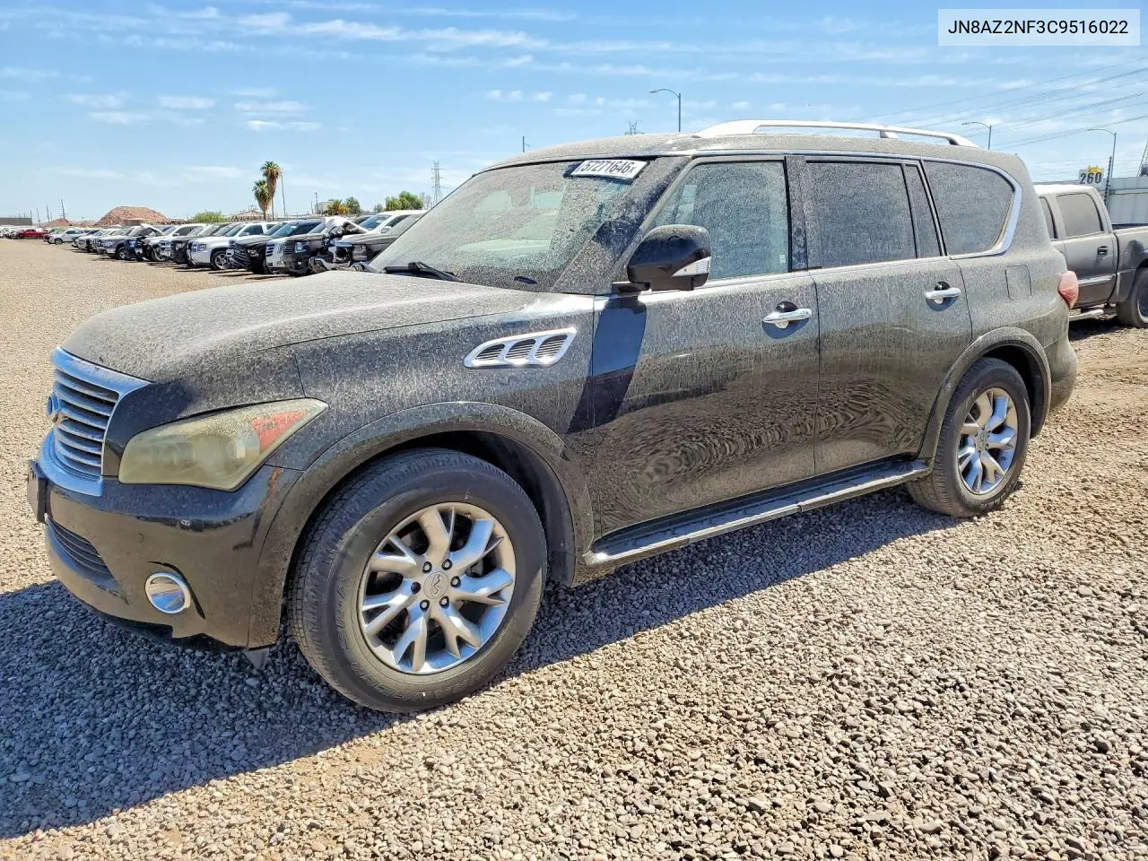 2012 Infiniti Qx56 Base VIN: JN8AZ2NF3C9516022 Lot: 57271646