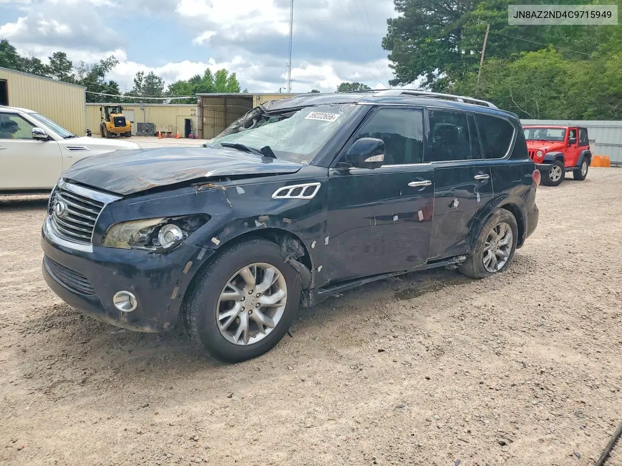 2012 Infiniti Qx56 Base VIN: JN8AZ2ND4C9715949 Lot: 59222656