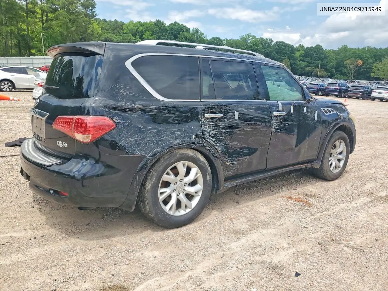 2012 Infiniti Qx56 Base VIN: JN8AZ2ND4C9715949 Lot: 59222656