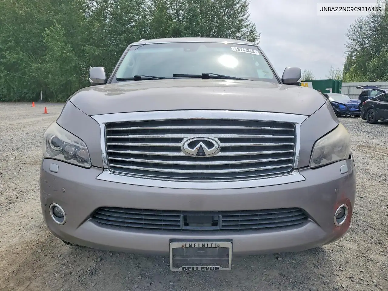 2012 Infiniti Qx56 Base VIN: JN8AZ2NC9C9316459 Lot: 59743666