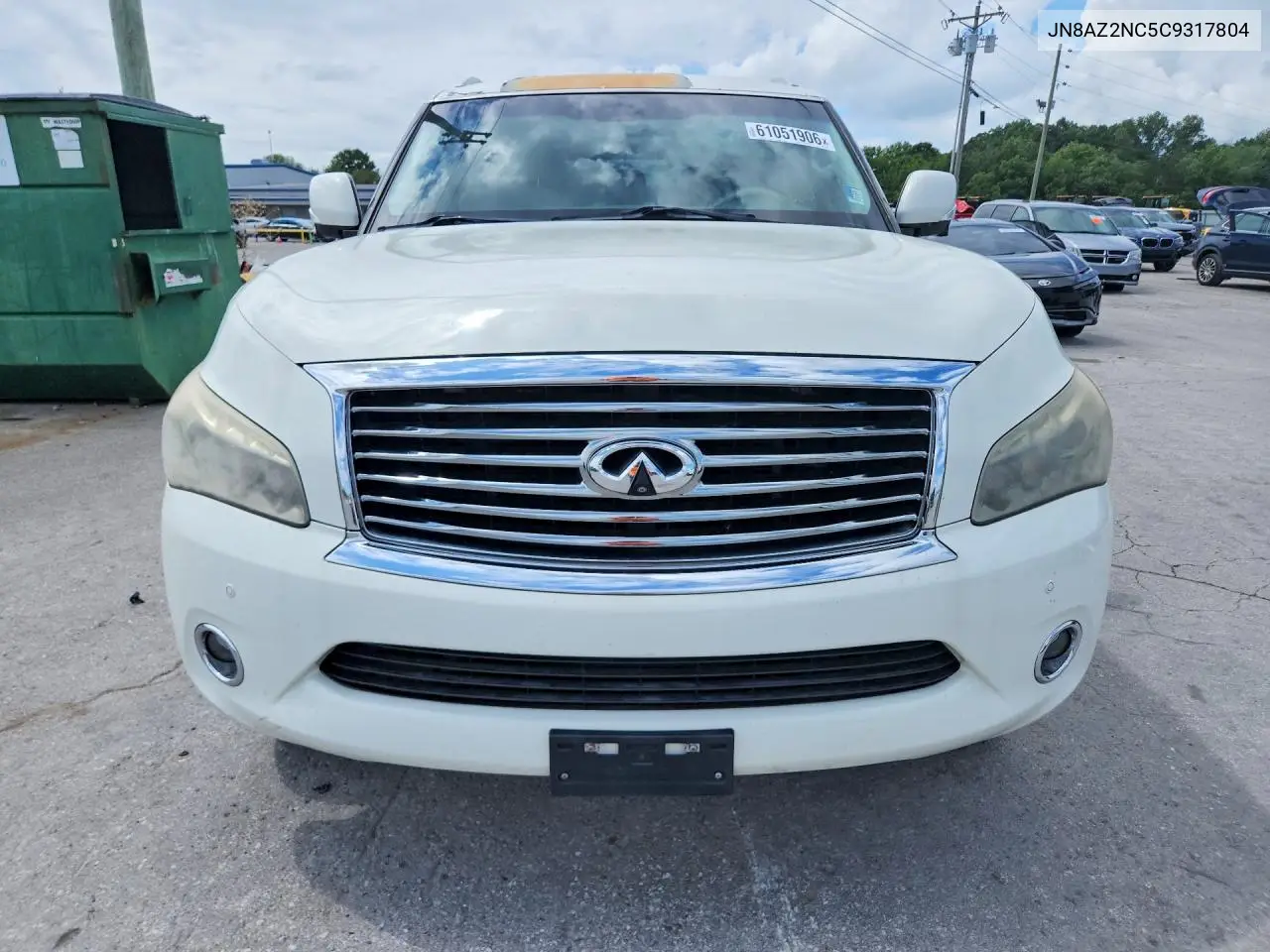 2012 Infiniti Qx56 Base VIN: JN8AZ2NC5C9317804 Lot: 61051906