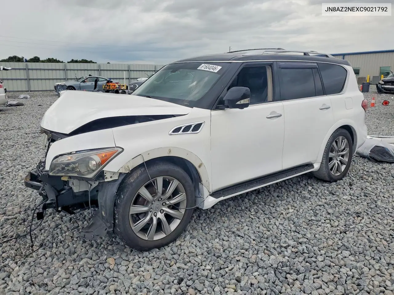 2012 Infiniti Qx56 Base VIN: JN8AZ2NEXC9021792 Lot: 61604046