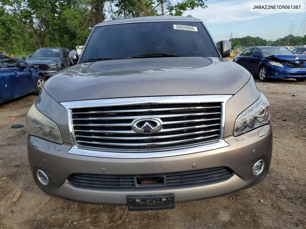2013 Infiniti Qx56 Base VIN: JN8AZ2NE1D9061387 Lot: 58692666