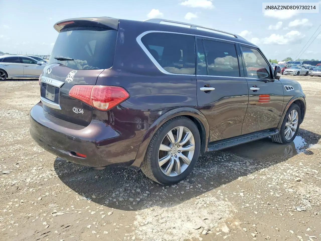 2013 Infiniti Qx56 Base VIN: JN8AZ2ND8D9730214 Lot: 61069306