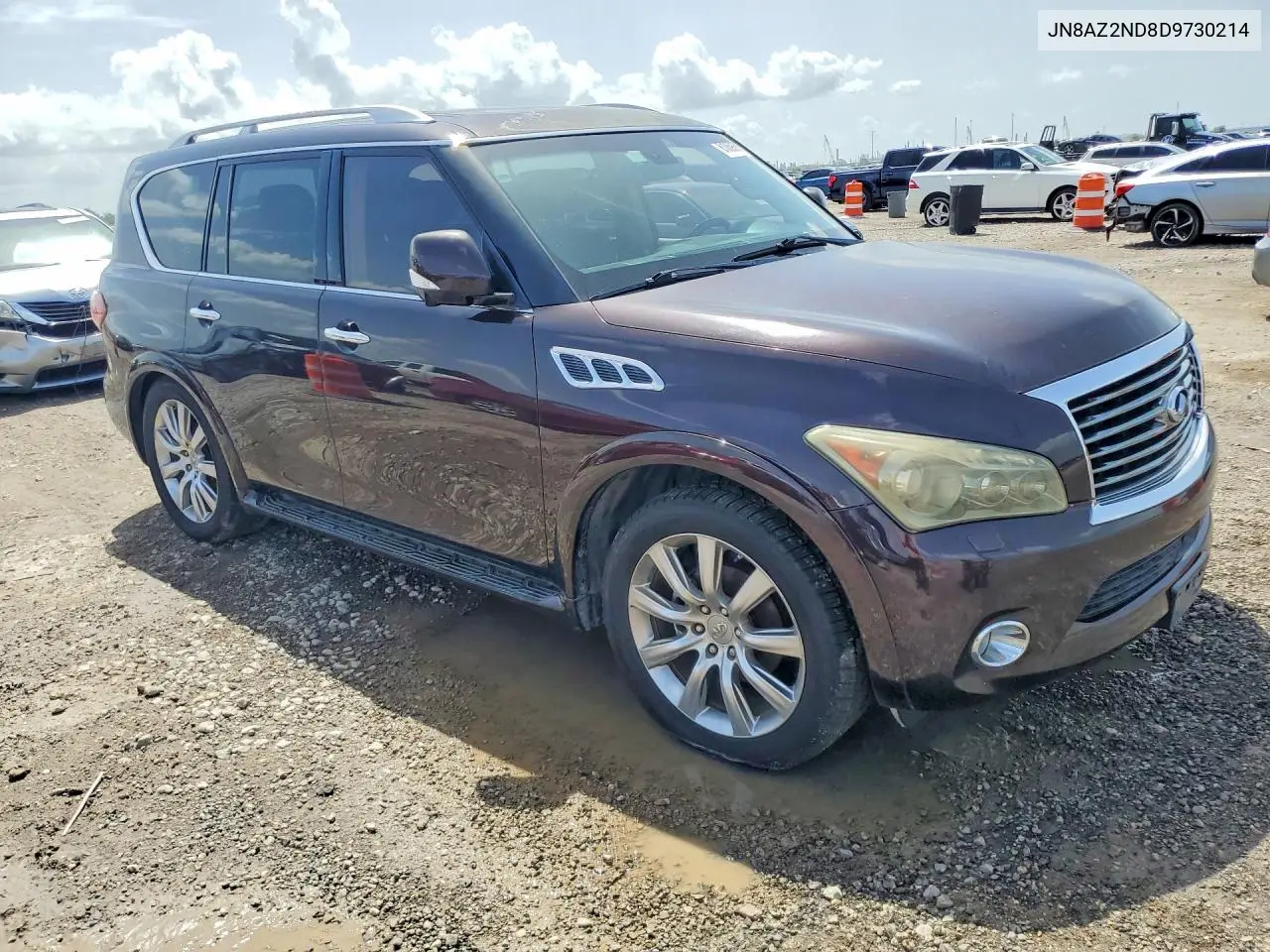 2013 Infiniti Qx56 Base VIN: JN8AZ2ND8D9730214 Lot: 61069306