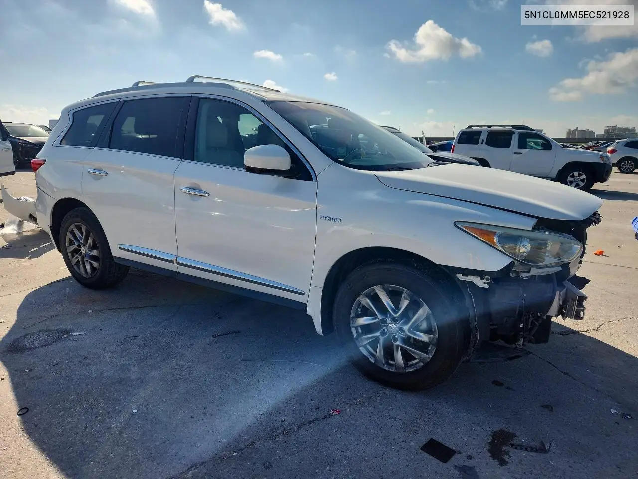 2014 Infiniti Qx60 Hybrid VIN: 5N1CL0MM5EC521928 Lot: 55654556