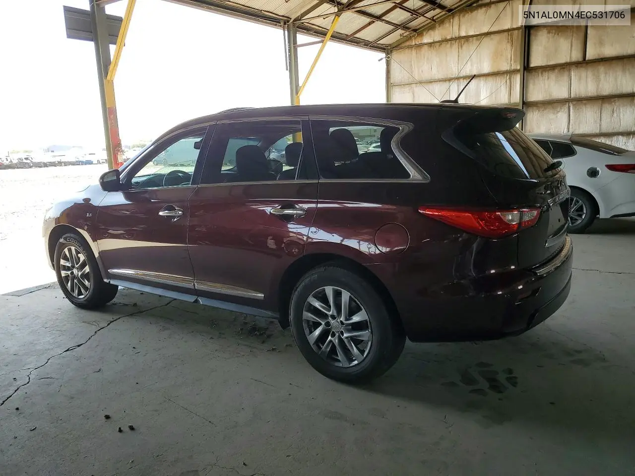 2014 Infiniti Qx60 Base VIN: 5N1AL0MN4EC531706 Lot: 55796166