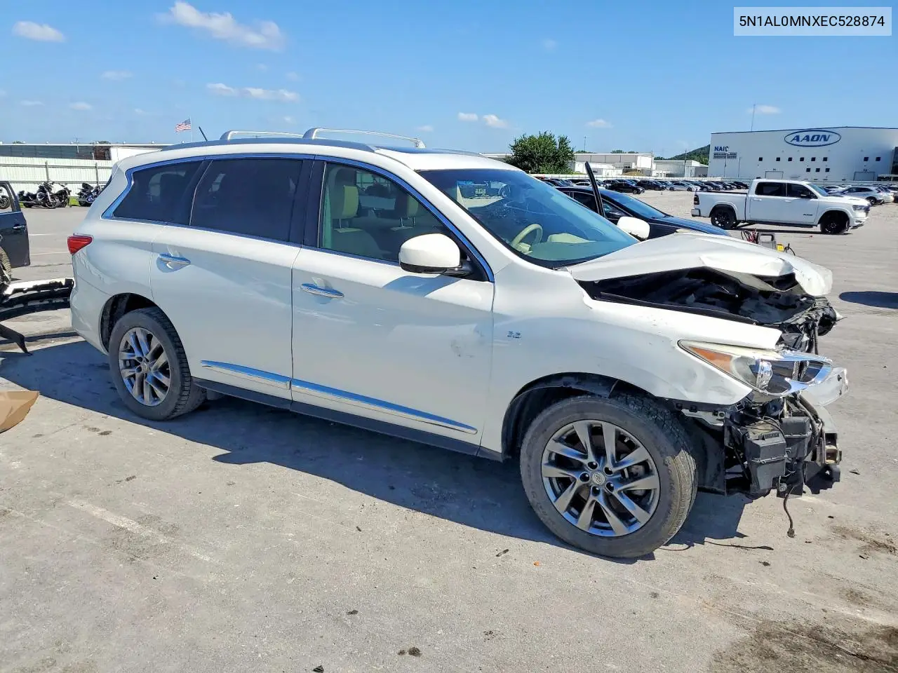 2014 Infiniti Qx60 Base VIN: 5N1AL0MNXEC528874 Lot: 56031256