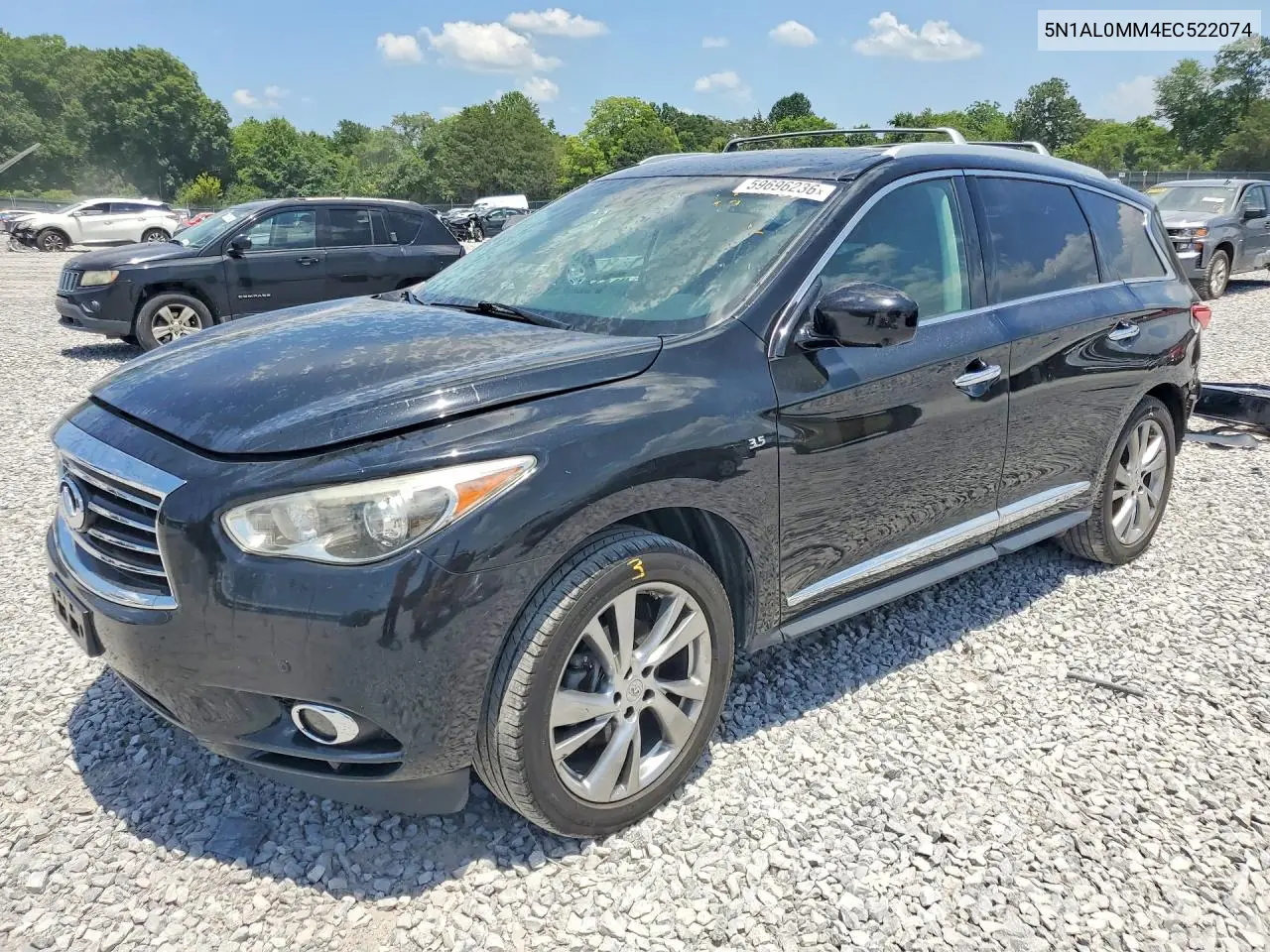 2014 Infi Qx60 VIN: 5N1AL0MM4EC522074 Lot: 59696236
