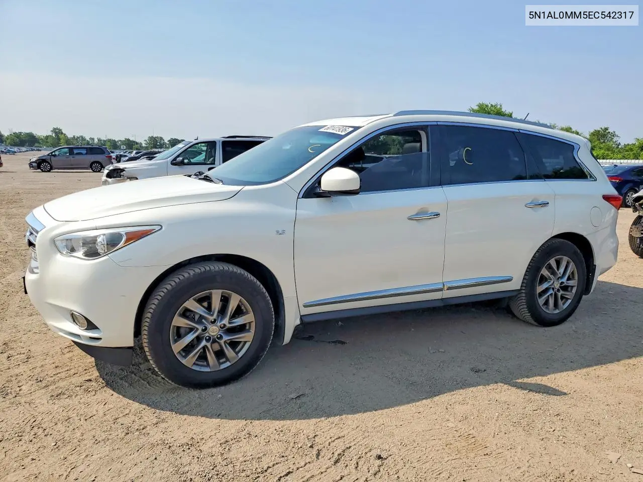 2014 Infiniti Qx60 Base VIN: 5N1AL0MM5EC542317 Lot: 60141936