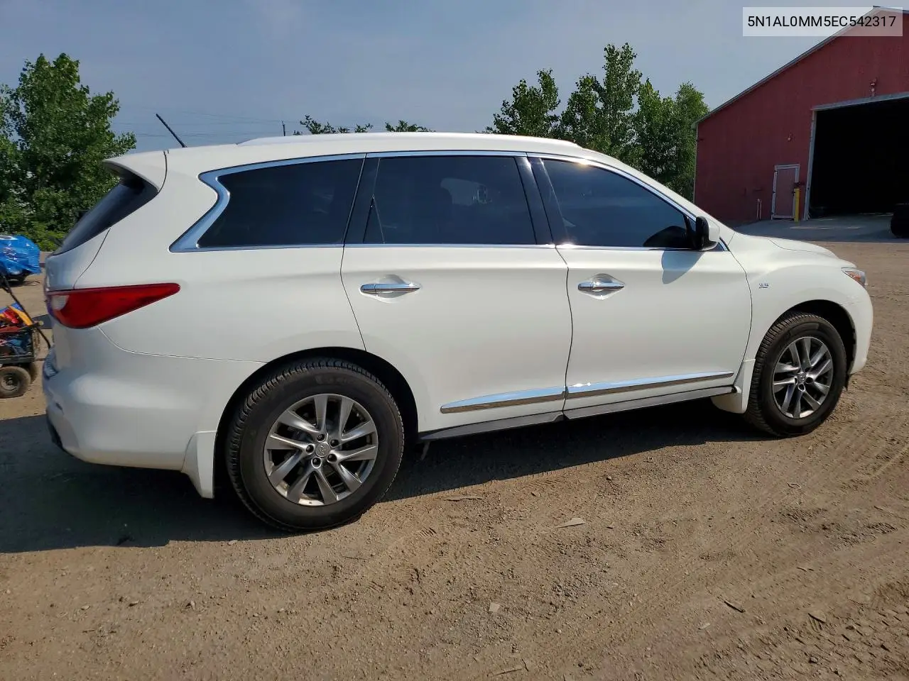 2014 Infiniti Qx60 Base VIN: 5N1AL0MM5EC542317 Lot: 60141936