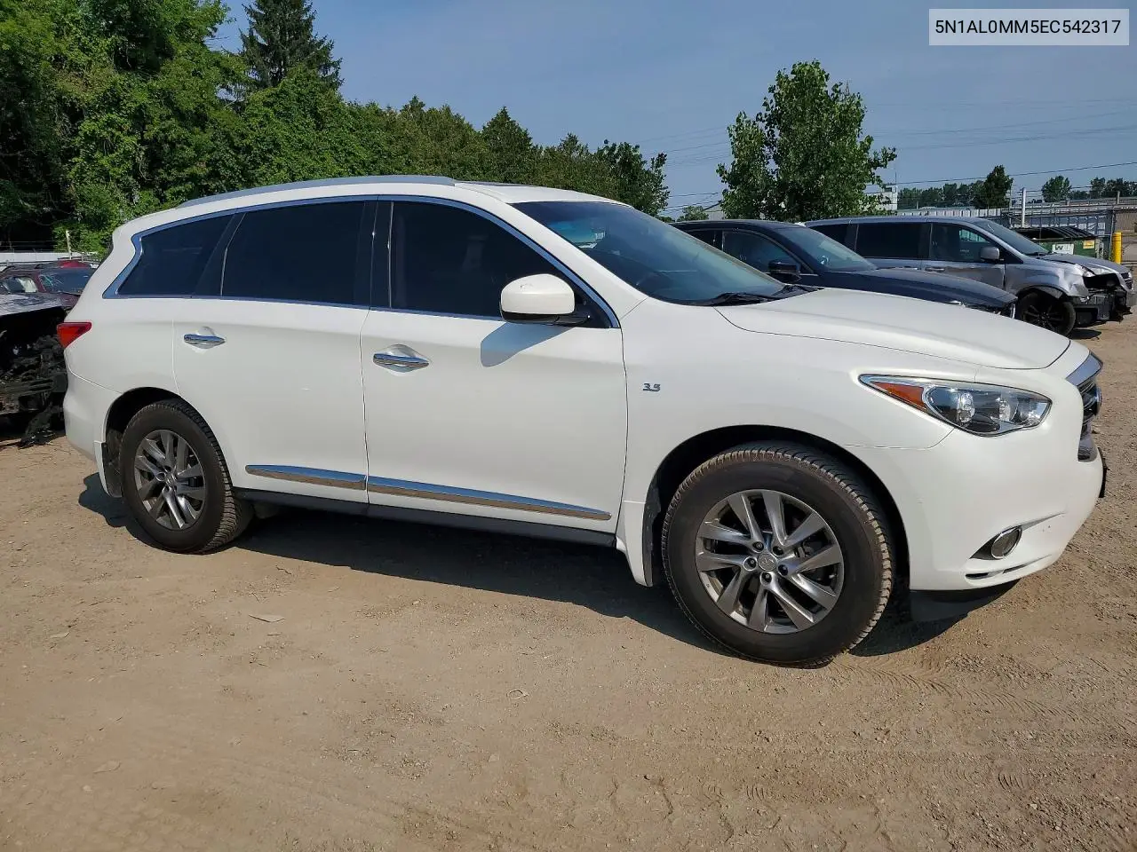 2014 Infiniti Qx60 Base VIN: 5N1AL0MM5EC542317 Lot: 60141936