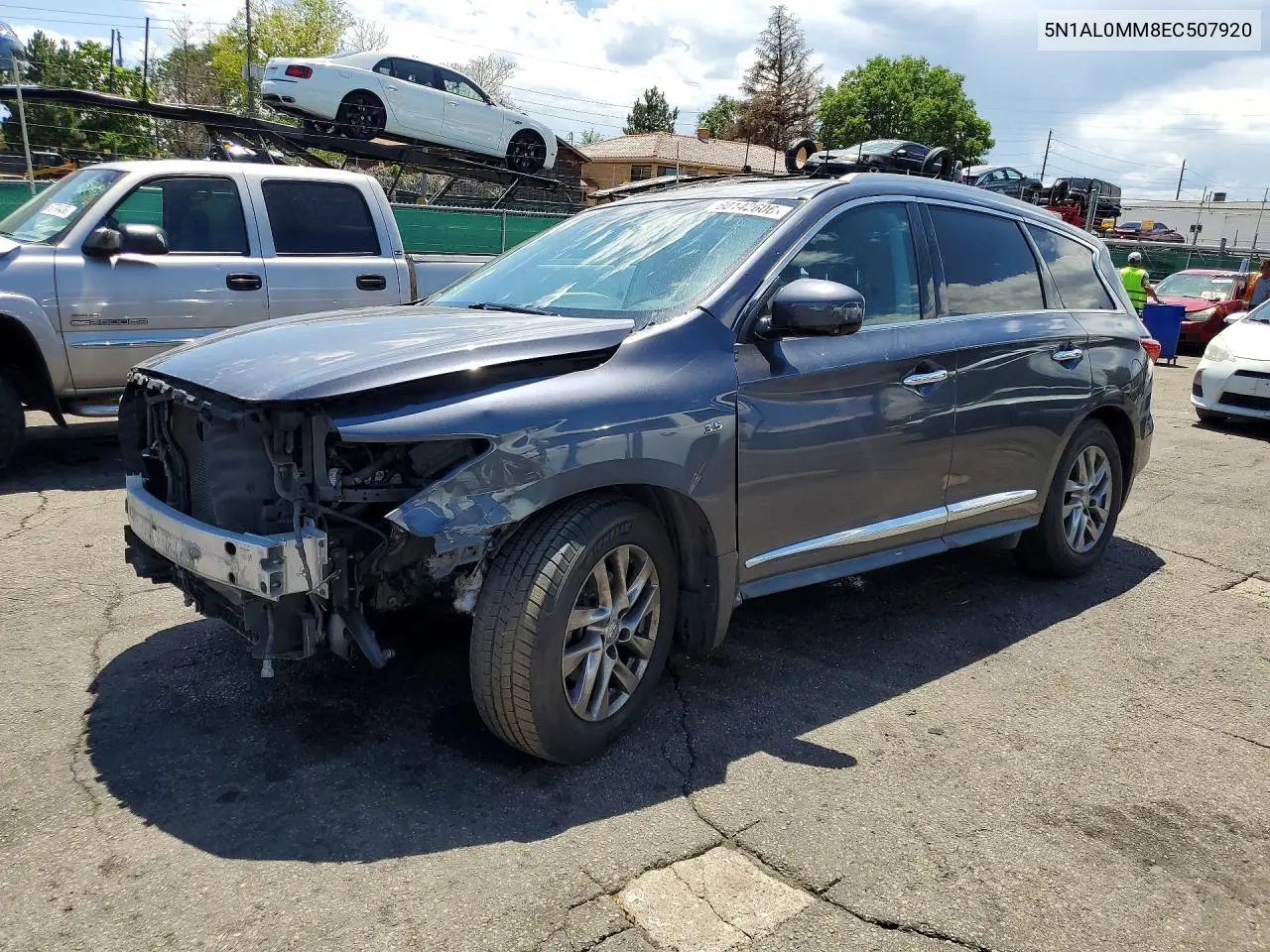 2014 Infiniti Qx60 Base VIN: 5N1AL0MM8EC507920 Lot: 60142606