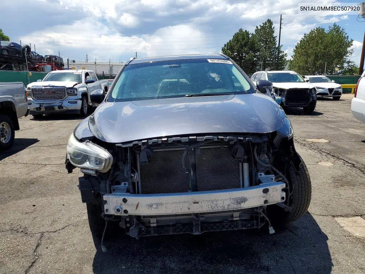 2014 Infiniti Qx60 Base VIN: 5N1AL0MM8EC507920 Lot: 60142606