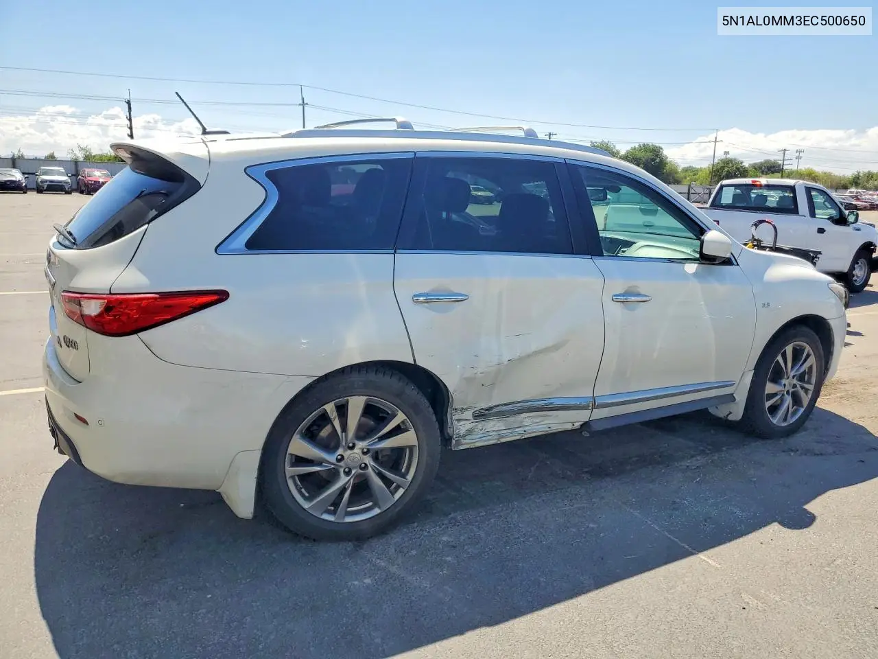 2014 Infiniti Qx60 Base VIN: 5N1AL0MM3EC500650 Lot: 60808966