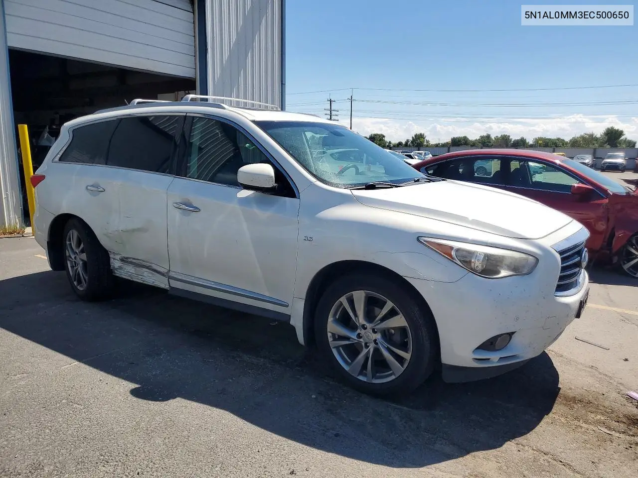 2014 Infiniti Qx60 Base VIN: 5N1AL0MM3EC500650 Lot: 60808966