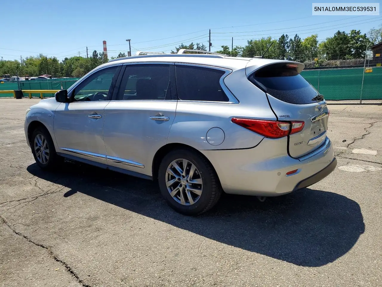 2014 Infiniti Qx60 Base VIN: 5N1AL0MM3EC539531 Lot: 60809386