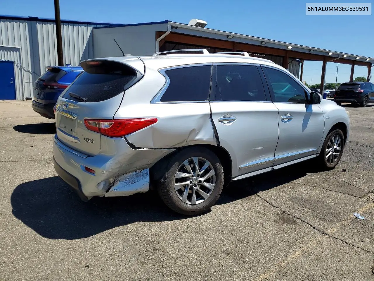 2014 Infiniti Qx60 Base VIN: 5N1AL0MM3EC539531 Lot: 60809386