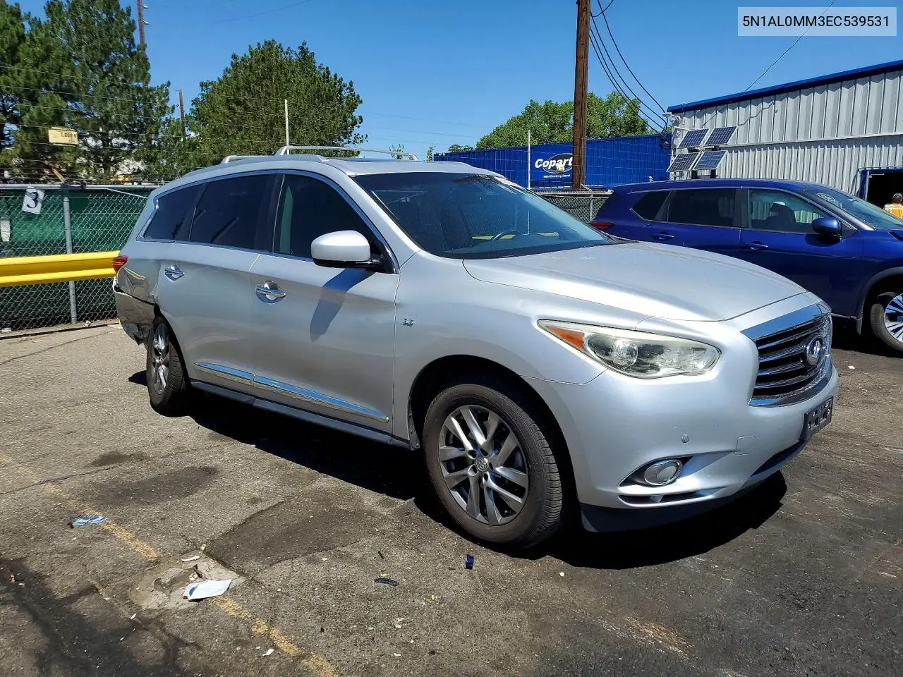 2014 Infiniti Qx60 Base VIN: 5N1AL0MM3EC539531 Lot: 60809386