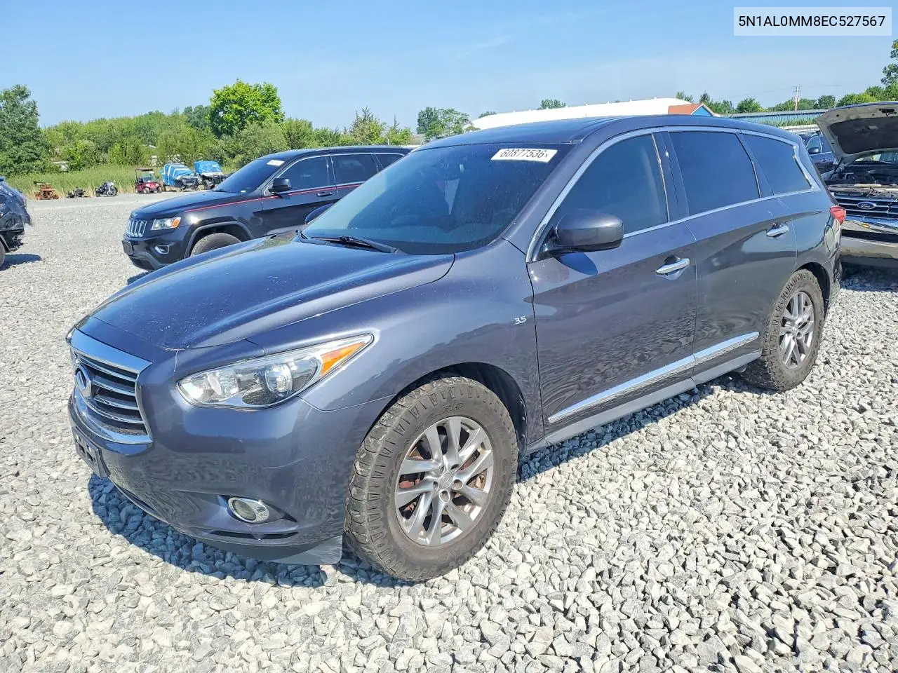 2014 Infiniti Qx60 Base VIN: 5N1AL0MM8EC527567 Lot: 60877536