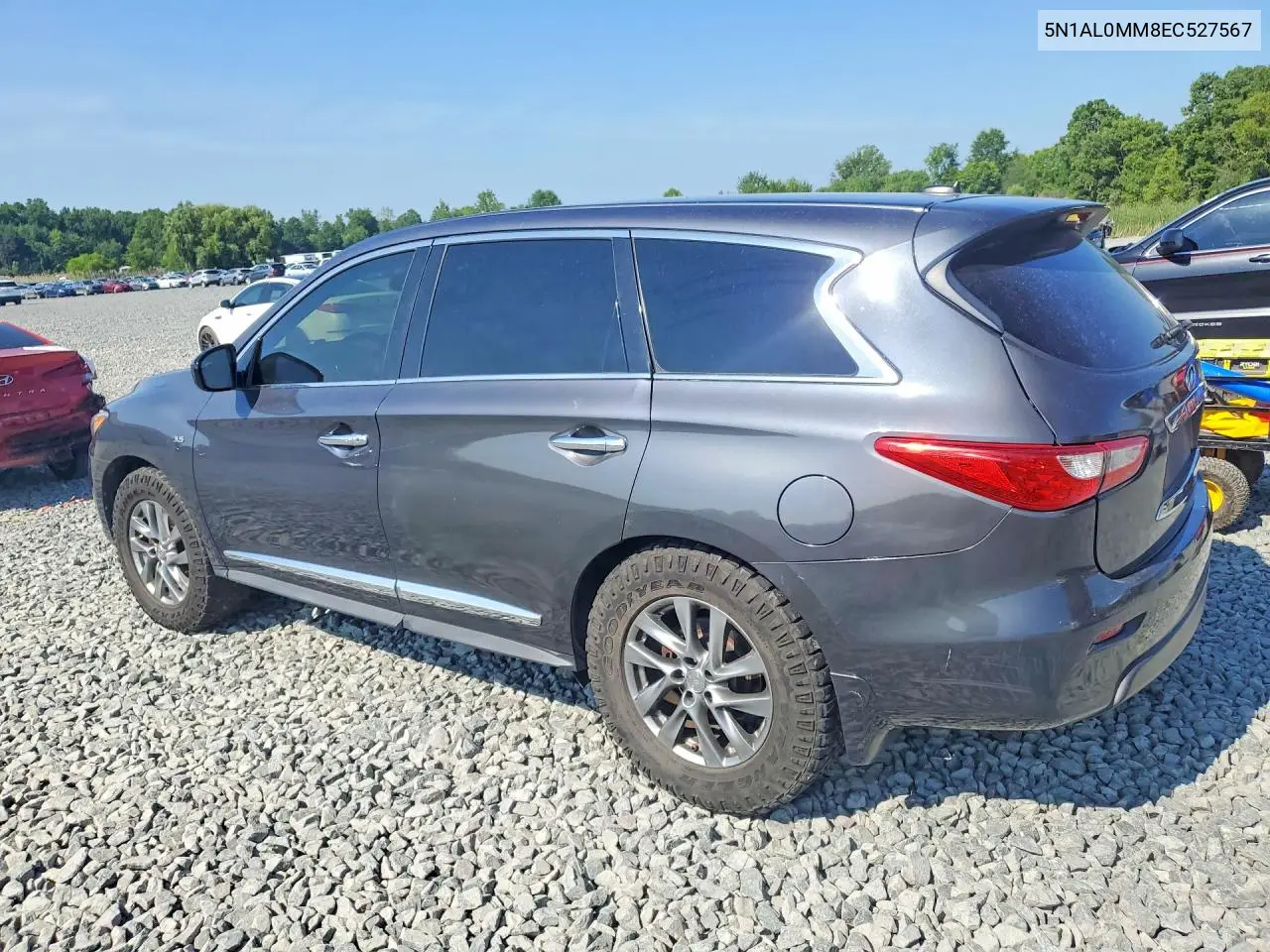 2014 Infiniti Qx60 Base VIN: 5N1AL0MM8EC527567 Lot: 60877536