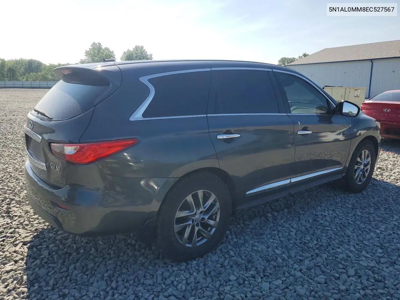 2014 Infiniti Qx60 Base VIN: 5N1AL0MM8EC527567 Lot: 60877536