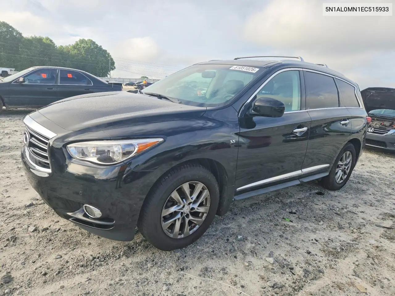 2014 Infiniti Qx60 Base VIN: 5N1AL0MN1EC515933 Lot: 61051026