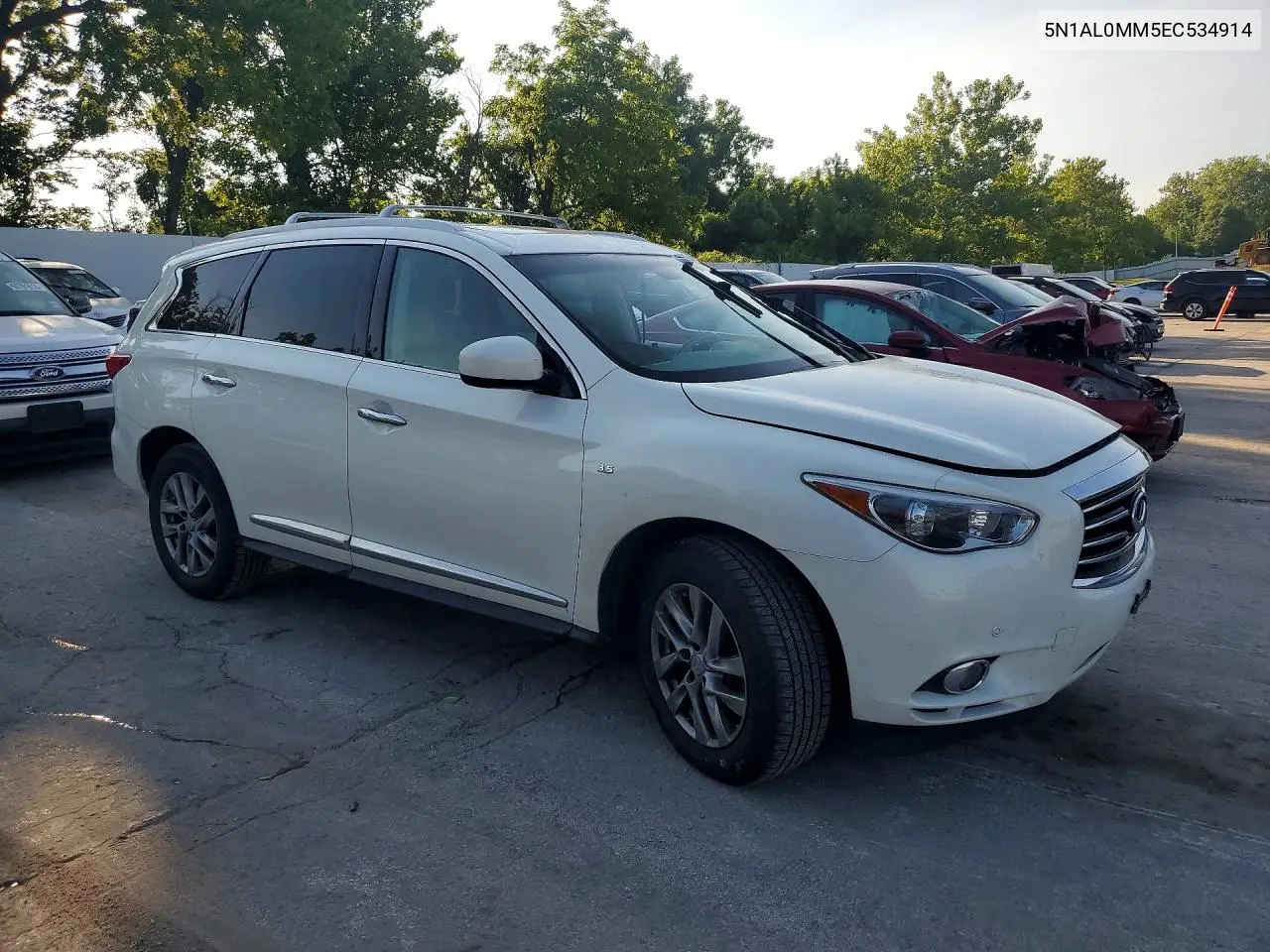 2014 Infiniti Qx60 Base VIN: 5N1AL0MM5EC534914 Lot: 61160166