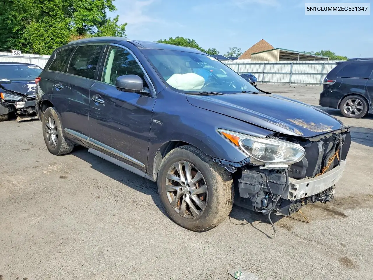 2014 Infiniti Qx60 Hybrid VIN: 5N1CL0MM2EC531347 Lot: 61173116