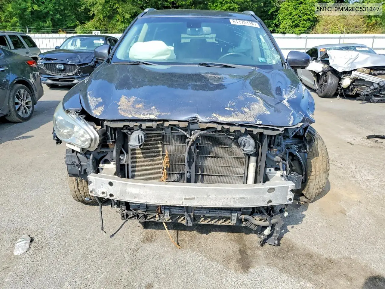 2014 Infiniti Qx60 Hybrid VIN: 5N1CL0MM2EC531347 Lot: 61173116