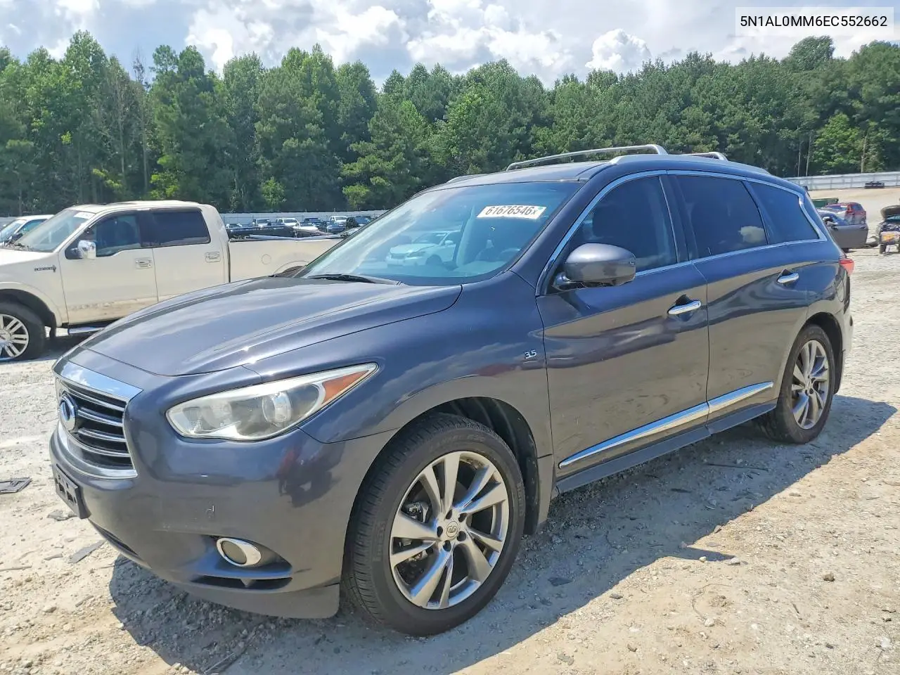 2014 Infiniti Qx60 Base VIN: 5N1AL0MM6EC552662 Lot: 61676546
