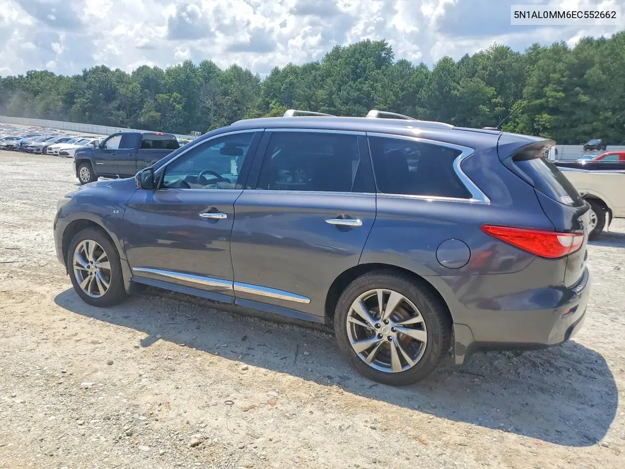 2014 Infiniti Qx60 Base VIN: 5N1AL0MM6EC552662 Lot: 61676546
