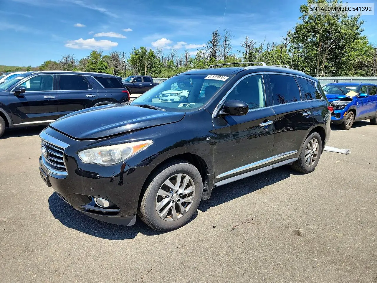 2014 Infiniti Qx60 Base VIN: 5N1AL0MM3EC541392 Lot: 61899016