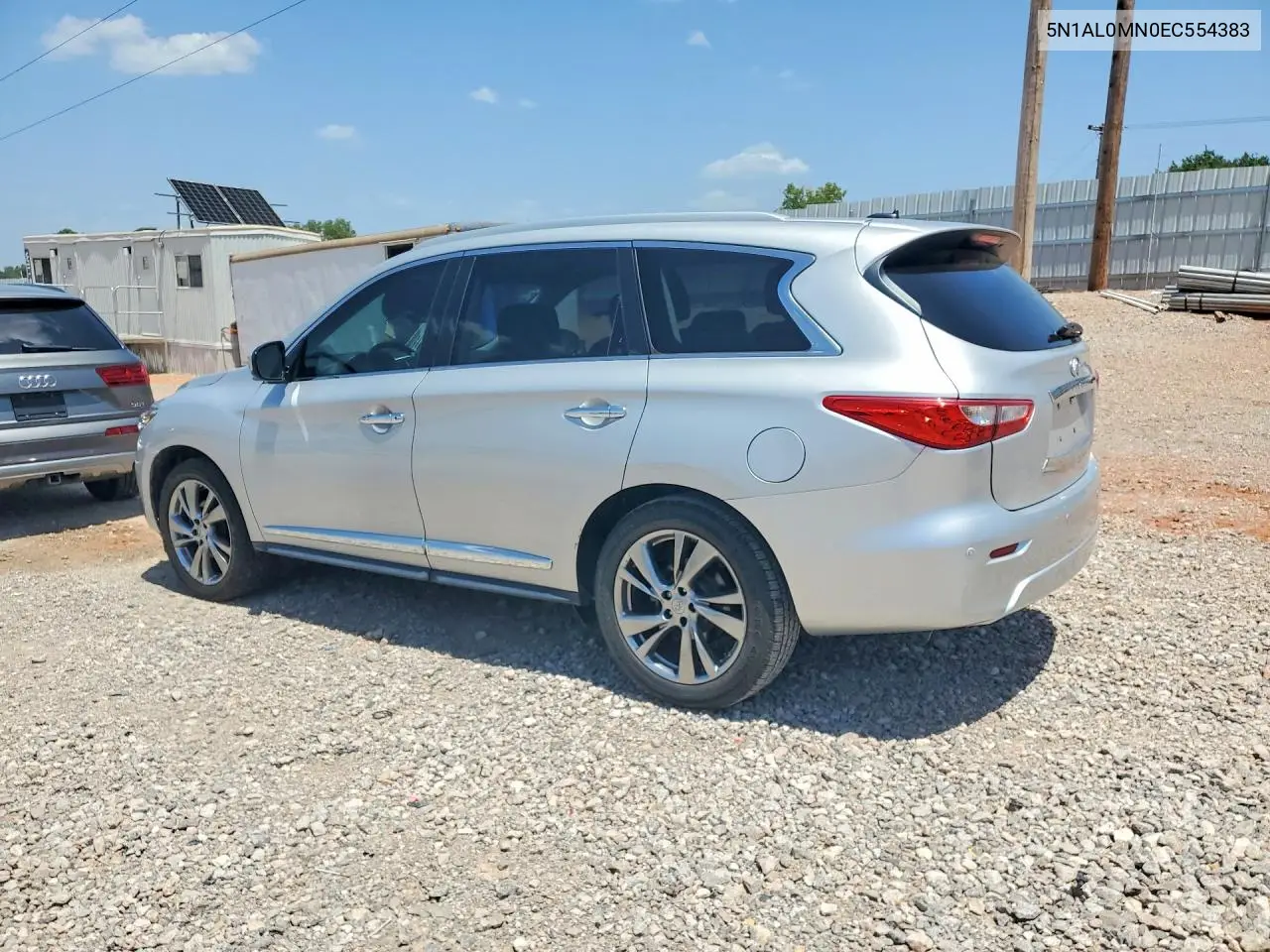 2014 Infiniti Qx60 Base VIN: 5N1AL0MN0EC554383 Lot: 62029046