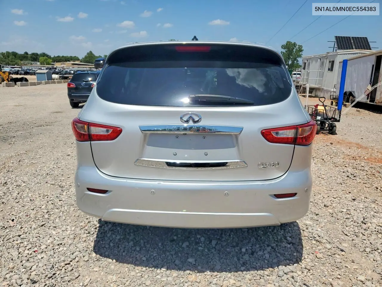 2014 Infiniti Qx60 Base VIN: 5N1AL0MN0EC554383 Lot: 62029046