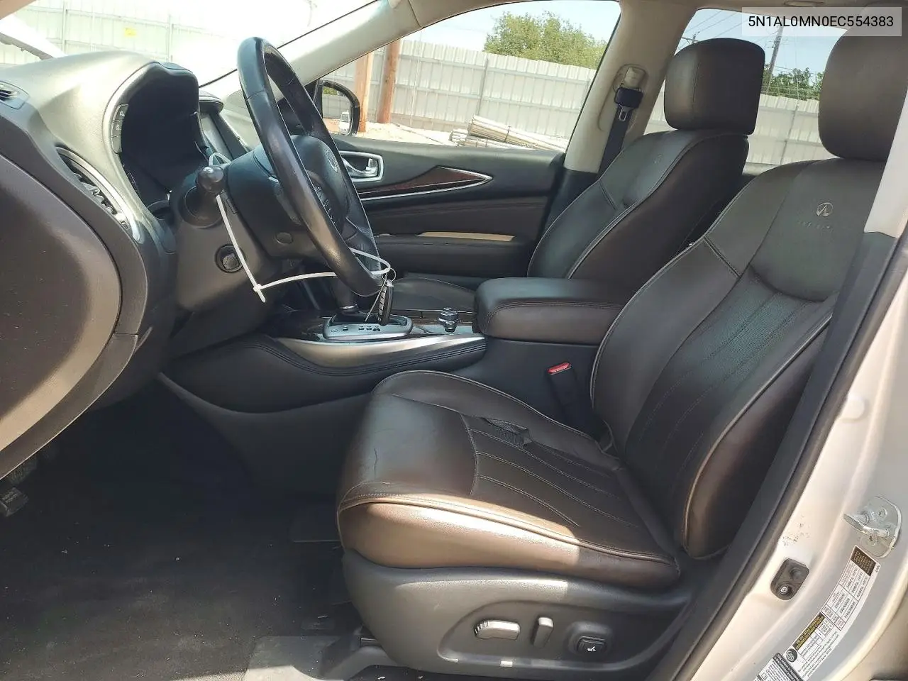 2014 Infiniti Qx60 Base VIN: 5N1AL0MN0EC554383 Lot: 62029046