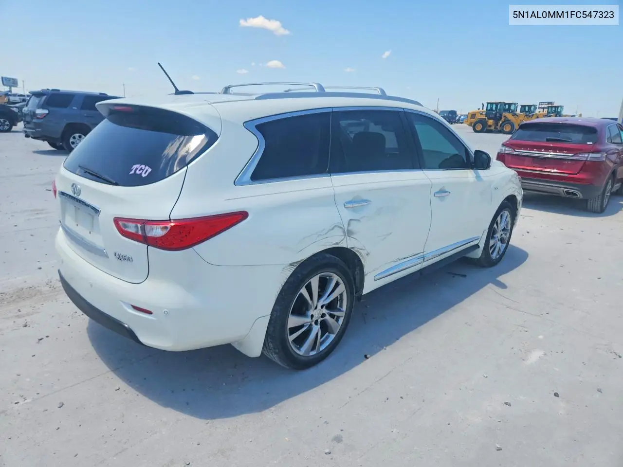 2015 Infiniti Qx60 Base VIN: 5N1AL0MM1FC547323 Lot: 59992436
