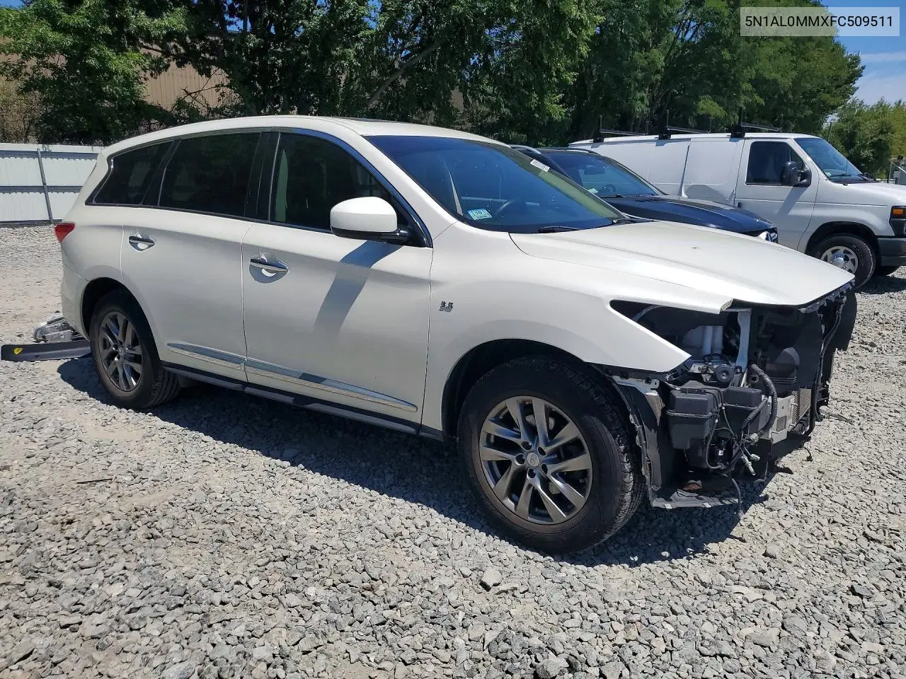 2015 Infiniti Qx60 Base VIN: 5N1AL0MMXFC509511 Lot: 61021246